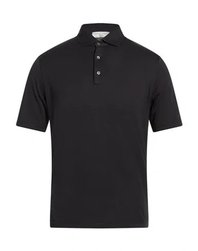 Filippo De Laurentiis Man Polo Shirt Black Size 40 Cotton