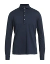 Filippo De Laurentiis Man Polo Shirt Blue Size 40 Cotton