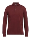 Filippo De Laurentiis Man Polo Shirt Brick Size 40 Cotton In Red