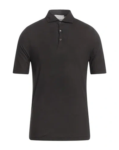 Filippo De Laurentiis Man Polo Shirt Dark Brown Size 44 Cotton In Brown
