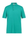 Filippo De Laurentiis Man Polo Shirt Emerald Green Size 44 Cotton