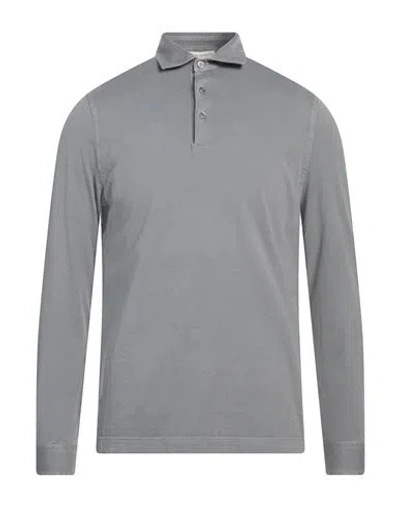 Filippo De Laurentiis Man Polo Shirt Grey Size 40 Cotton In Grey