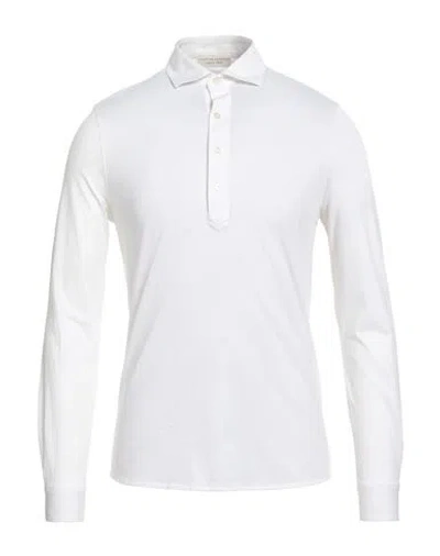 Filippo De Laurentiis Man Polo Shirt Ivory Size 36 Cotton In White