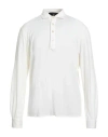 Filippo De Laurentiis Man Polo Shirt Ivory Size 44 Cotton In White