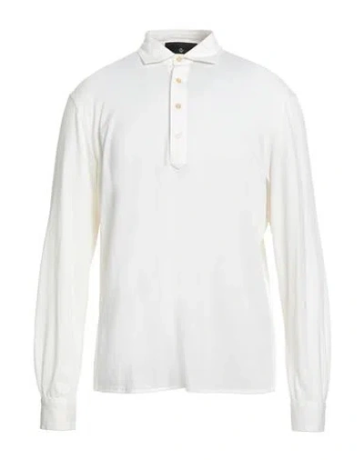 Filippo De Laurentiis Man Polo Shirt Ivory Size 44 Cotton In White