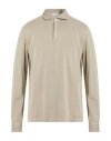 Filippo De Laurentiis Man Polo Shirt Light Brown Size 44 Cotton In Neutral