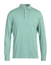 Filippo De Laurentiis Man Polo Shirt Light Green Size 42 Cotton