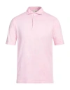 Filippo De Laurentiis Man Polo Shirt Light Pink Size 40 Cotton