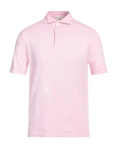 Filippo De Laurentiis Man Polo Shirt Light Pink Size 40 Cotton