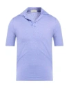 Filippo De Laurentiis Man Polo Shirt Lilac Size 36 Linen In Purple