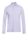 Filippo De Laurentiis Man Polo Shirt Lilac Size 40 Cotton In Purple