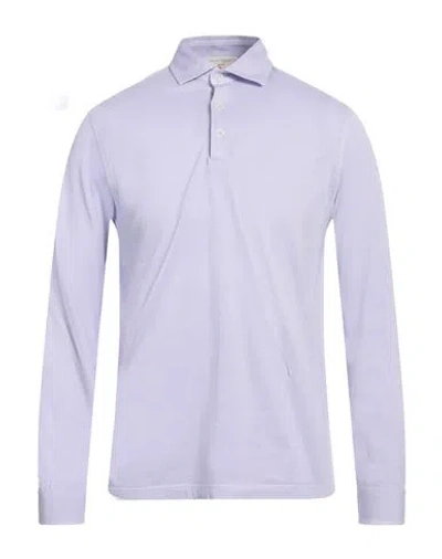 Filippo De Laurentiis Man Polo Shirt Lilac Size 40 Cotton In Purple