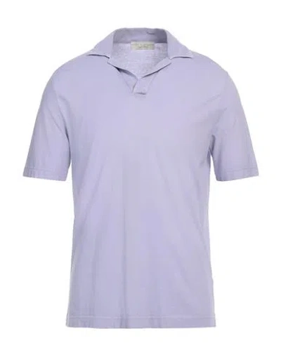 Filippo De Laurentiis Man Polo Shirt Lilac Size 42 Cotton In Purple