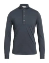Filippo De Laurentiis Man Polo Shirt Midnight Blue Size 36 Cotton
