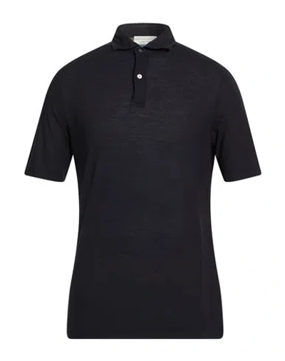 Filippo De Laurentiis Man Polo Shirt Midnight Blue Size 40 Cotton