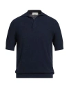 Filippo De Laurentiis Man Polo Shirt Midnight Blue Size 44 Cotton, Polyamide In Blue