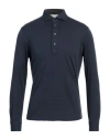 Filippo De Laurentiis Man Polo Shirt Navy Size 40 Cotton