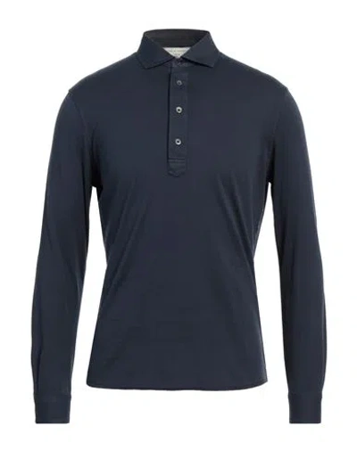 Filippo De Laurentiis Man Polo Shirt Navy Size 40 Cotton In Navy