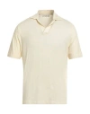 Filippo De Laurentiis Man Polo Shirt Pastel Yellow Size 42 Linen