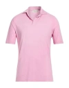 Filippo De Laurentiis Man Polo Shirt Pink Size 42 Cotton In Pink