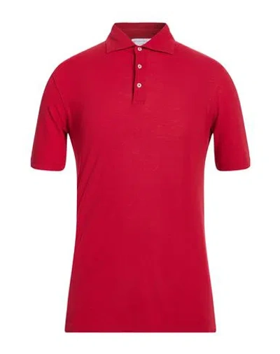 Filippo De Laurentiis Man Polo Shirt Red Size 38 Cotton