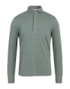 Filippo De Laurentiis Man Polo Shirt Sage Green Size 40 Cotton