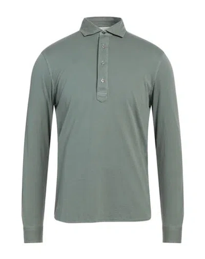 Filippo De Laurentiis Man Polo Shirt Sage Green Size 40 Cotton In Sage Green