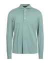 Filippo De Laurentiis Man Polo Shirt Sage Green Size 42 Cotton In Green
