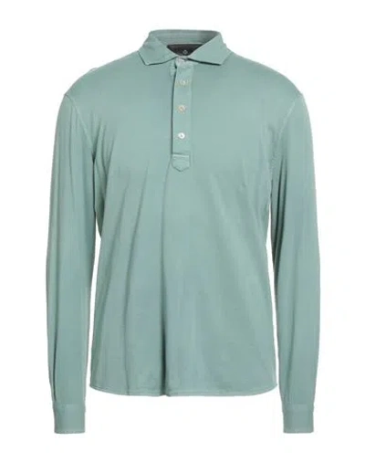 Filippo De Laurentiis Man Polo Shirt Sage Green Size 42 Cotton