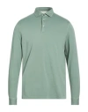 Filippo De Laurentiis Man Polo Shirt Sage Green Size 42 Cotton In Green