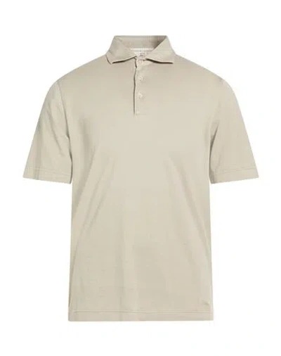FILIPPO DE LAURENTIIS FILIPPO DE LAURENTIIS MAN POLO SHIRT TAUPE SIZE 46 COTTON