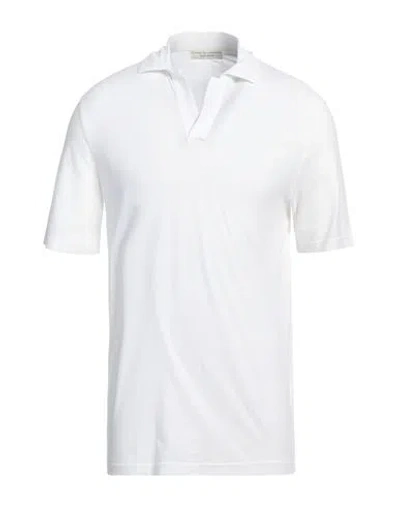 Filippo De Laurentiis Man Polo Shirt White Size 40 Cotton In White