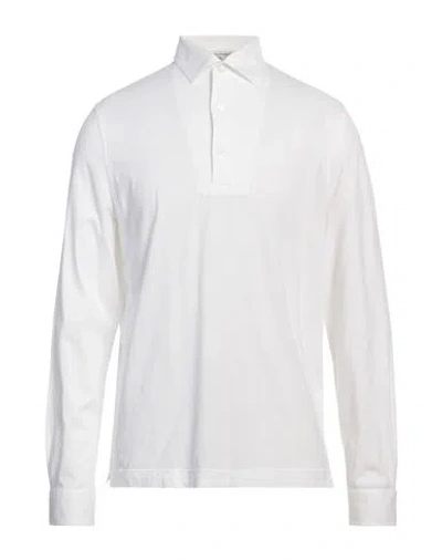 Filippo De Laurentiis Man Polo Shirt White Size M Cotton