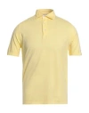 Filippo De Laurentiis Man Polo Shirt Yellow Size 42 Cotton