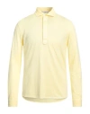 Filippo De Laurentiis Man Polo Shirt Yellow Size 40 Cotton