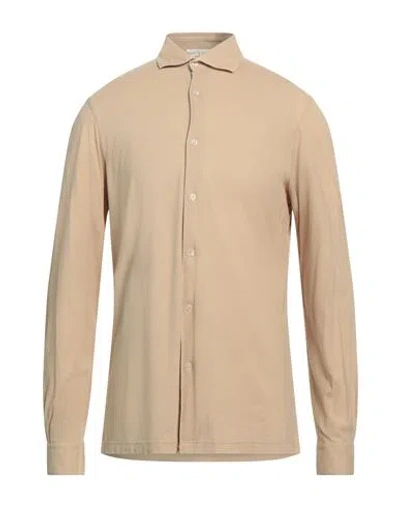Filippo De Laurentiis Man Shirt Beige Size 40 Cotton
