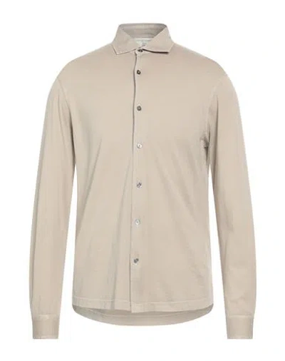 Filippo De Laurentiis Man Shirt Beige Size 42 Cotton