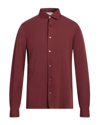 Filippo De Laurentiis Man Shirt Brick Size 40 Cotton In Red