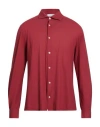 Filippo De Laurentiis Man Shirt Brick Size 44 Cotton In Red