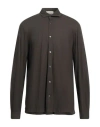Filippo De Laurentiis Man Shirt Brown Size 46 Cotton
