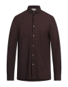 Filippo De Laurentiis Man Shirt Deep Purple Size 46 Cotton