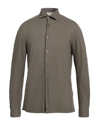Filippo De Laurentiis Man Shirt Khaki Size 42 Cotton In Beige