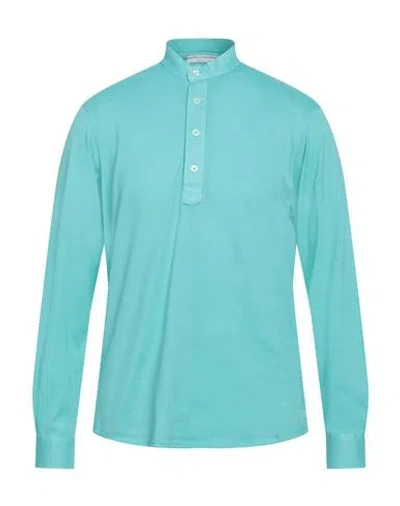 Filippo De Laurentiis Man Shirt Light Green Size 40 Cotton