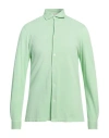 Filippo De Laurentiis Man Shirt Light Green Size 44 Cotton
