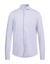 Filippo De Laurentiis Man Shirt Lilac Size 40 Cotton In Purple