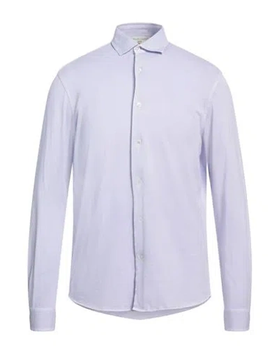 Filippo De Laurentiis Man Shirt Lilac Size 40 Cotton In Purple