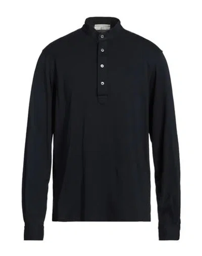 Filippo De Laurentiis Man Shirt Midnight Blue Size 42 Cotton In Blue