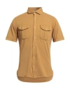 Filippo De Laurentiis Man Shirt Mustard Size 36 Cotton In Yellow