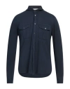 Filippo De Laurentiis Man Shirt Navy Size 38 Cotton
