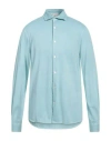 Filippo De Laurentiis Man Shirt Light Blue Size 42 Cotton In Blue
